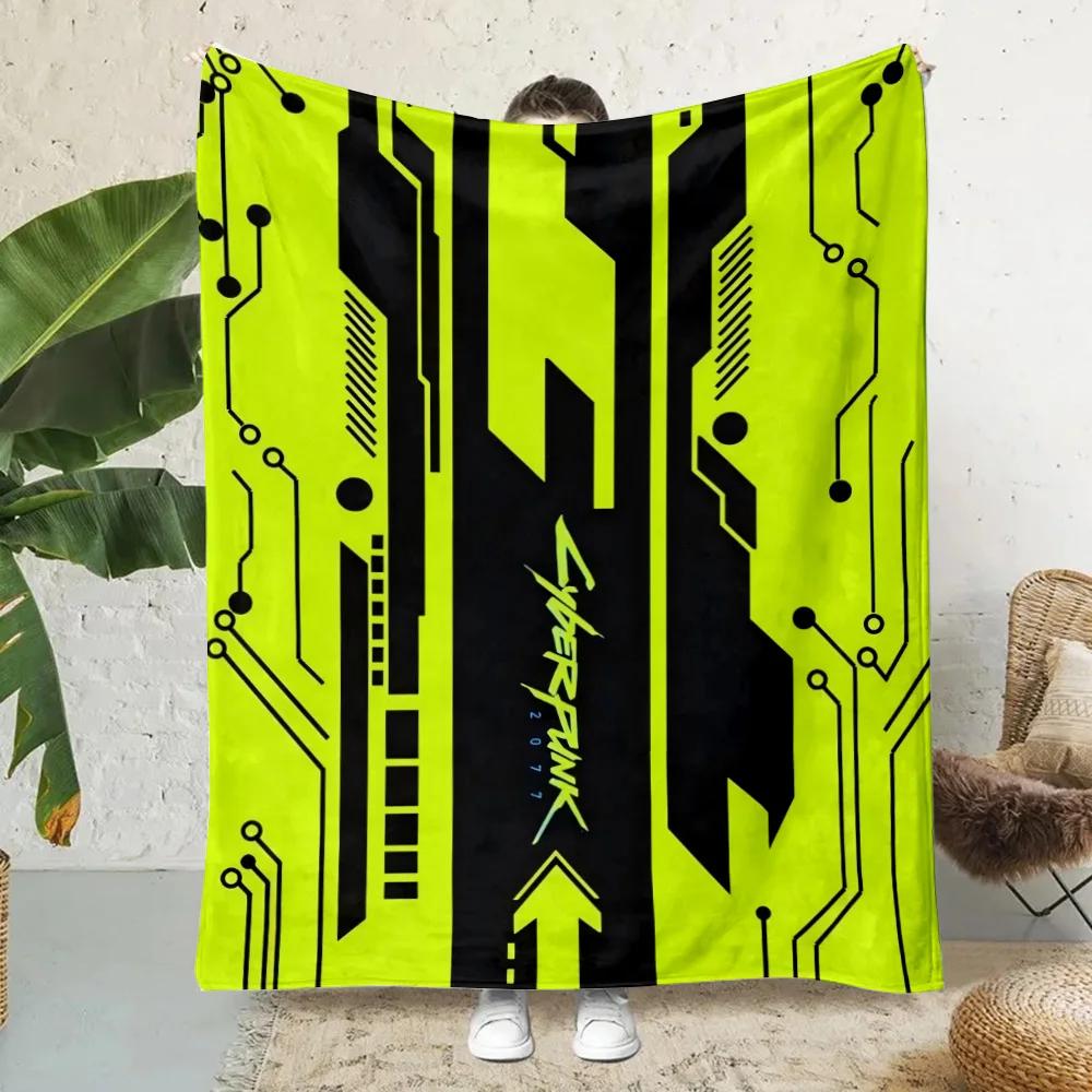 Cute Cartoon Rebecca Printed Picnic Blankets Warm Blanket Soft and Comfortable Blanket C-C-Cyberpunks-Home Travel Birthday Gift