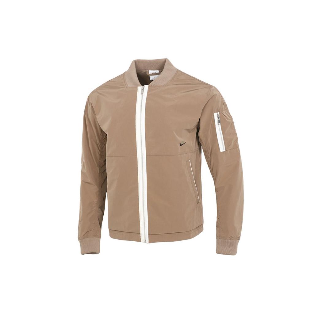 Nike Sportswear Style Essentials Solid Color Training Loose-Fit Casual Jacket Men Jackets Khaki DD4715-208