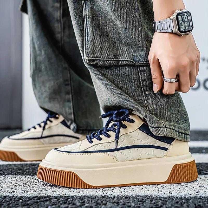 Spring Autumn New Classic Men's Sneakers Fashion Low Cut Lace Up Casual Shoes Outdoor Lightweight and Breathable Running Shoes