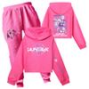Children's Hooded Top And Pants Two-piece Tracksuit Set Long-sleeved Printed Clothing Set