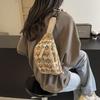 Ethnic Style Plaid Women's Chest Bag Lightweight Summer Travel Crossbody Purse
