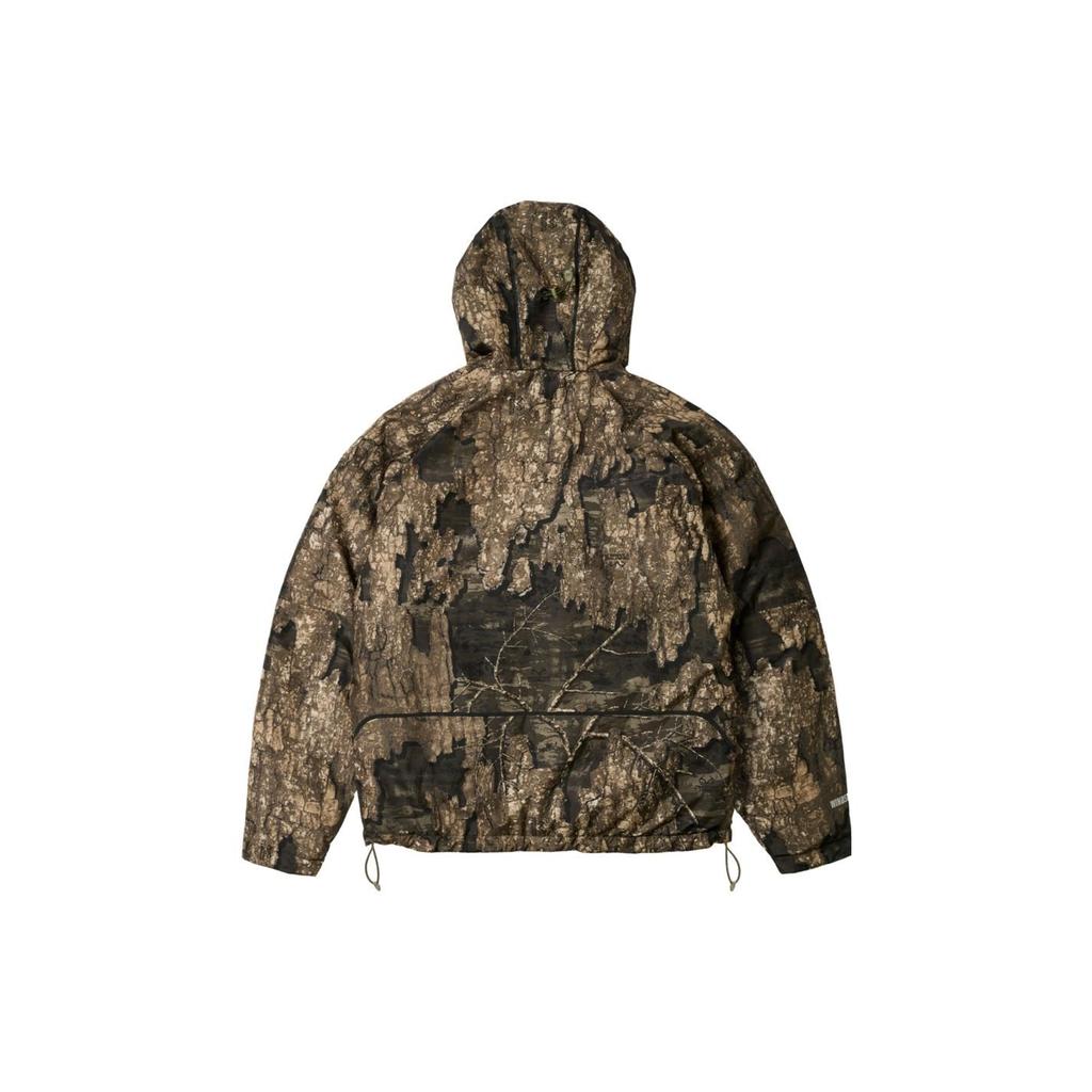 Palace Ultimo Series FW23 Gore-Tex Windstopper Mask Jacket Camouflage Windproof Hooded Zip Jacket Unisex Jacket Green P25JK120