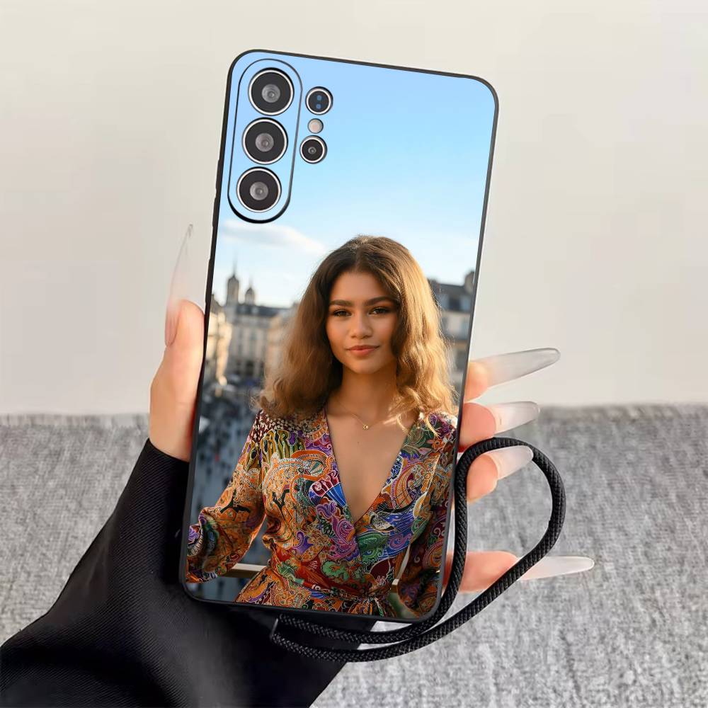 Z-Zendaya Phone Case Black Silicone Soft For Samsung S25,S24,S21,S22,S23,S30,Ultra,S20,Plus,Fe,Lite