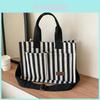 Fashionable Large Capacity Canvas Crossbody Tote Bag For Women Trendy Street Style