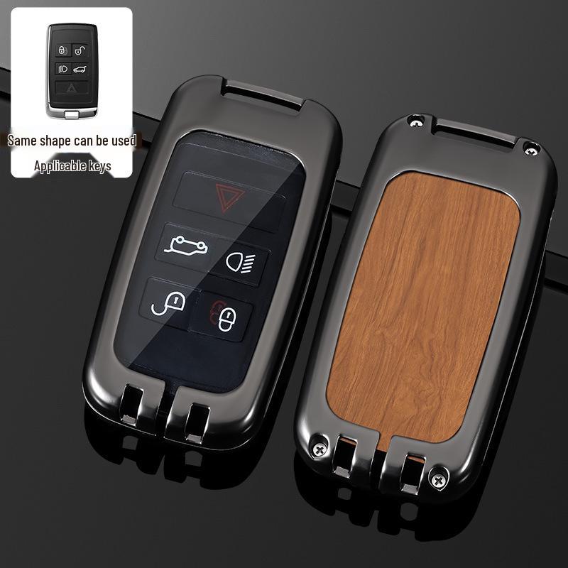 Land Rover Key Case for Range Rover, Defender, Velar, Evoque, Discovery 4, Freelander, and Discovery 5 - Metal Car Key Bag.