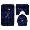 Animation Bathroom Floor Mat Three-Piece Bathroom Carpet Toilet Mat Set Door Mat Bathroom Non-Slip Mat