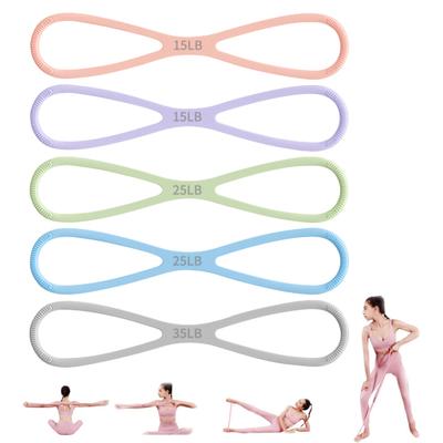 Figur 8 Übungs-Widerstandsband Arm Schulter Dehnung Krafttraining Fitness Elastisch