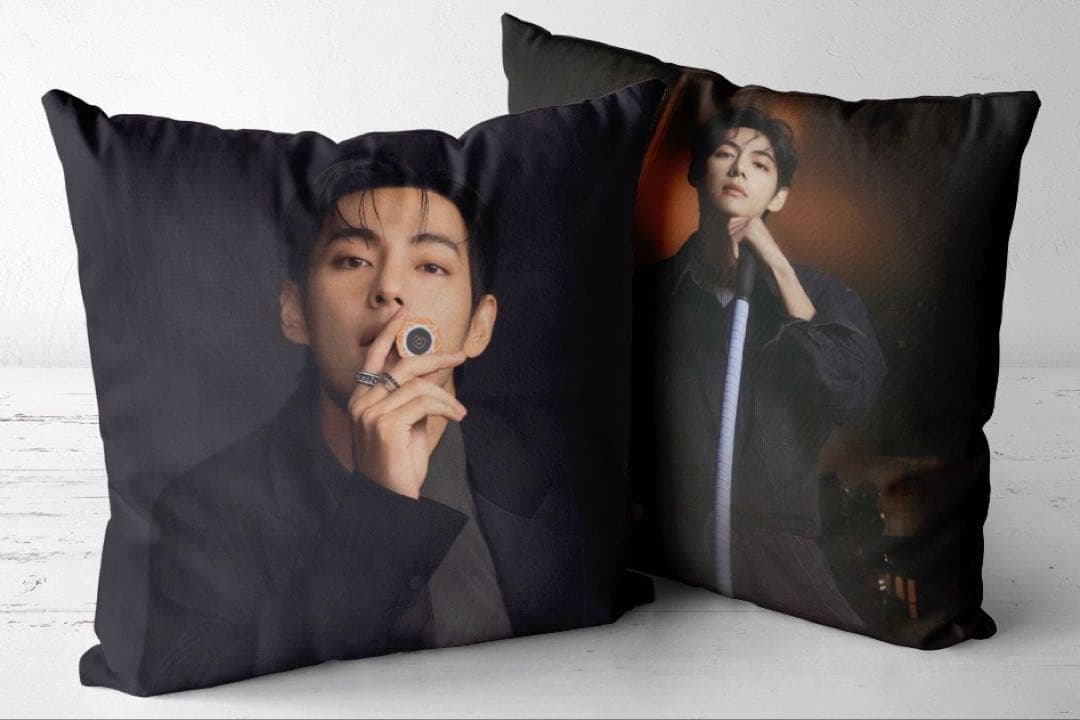 [USED] BTS cushion cover - Paradise City - Taehyung (V)