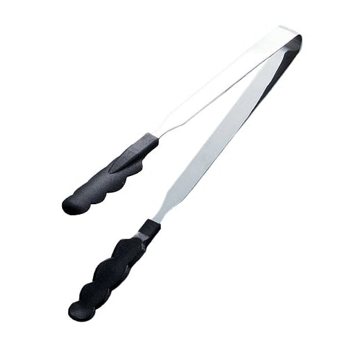 Tanabe Metal Color Tongs, Slim, Medium, Black, 0125