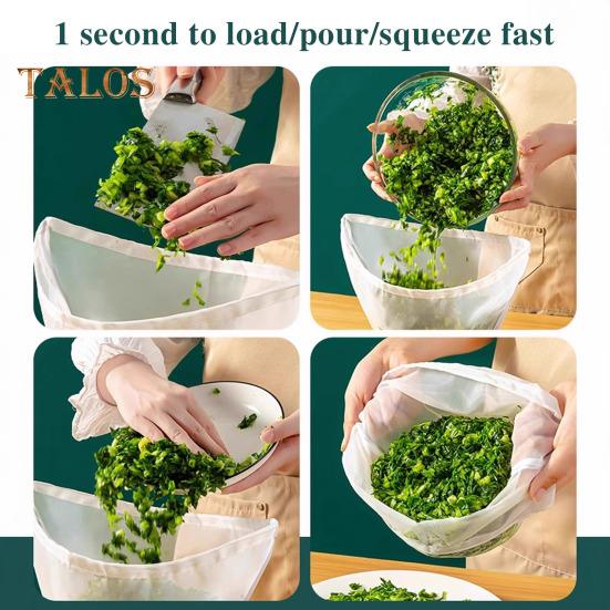 3Pcs Mesh Cheesecloth Bags for Nut Milk Soy Milk Reusable Straining Bags for Dumpling Fillings Unbleached Cloth Strainer for Cooking Baking Juicing