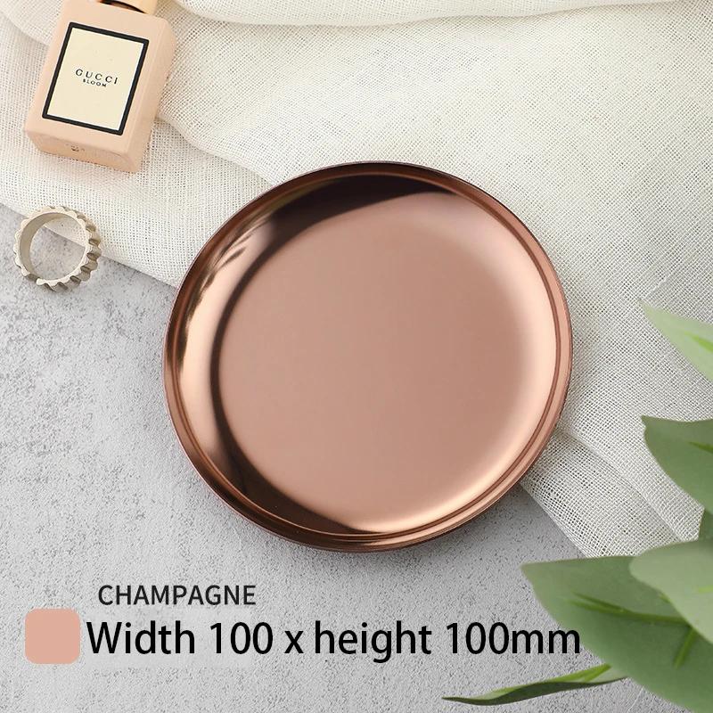 Modern Simple Stainless Steel Metal Water Drop Multi-shape Snack Tray Storage Jewelry Storage Metal Decoration Storage Organizer