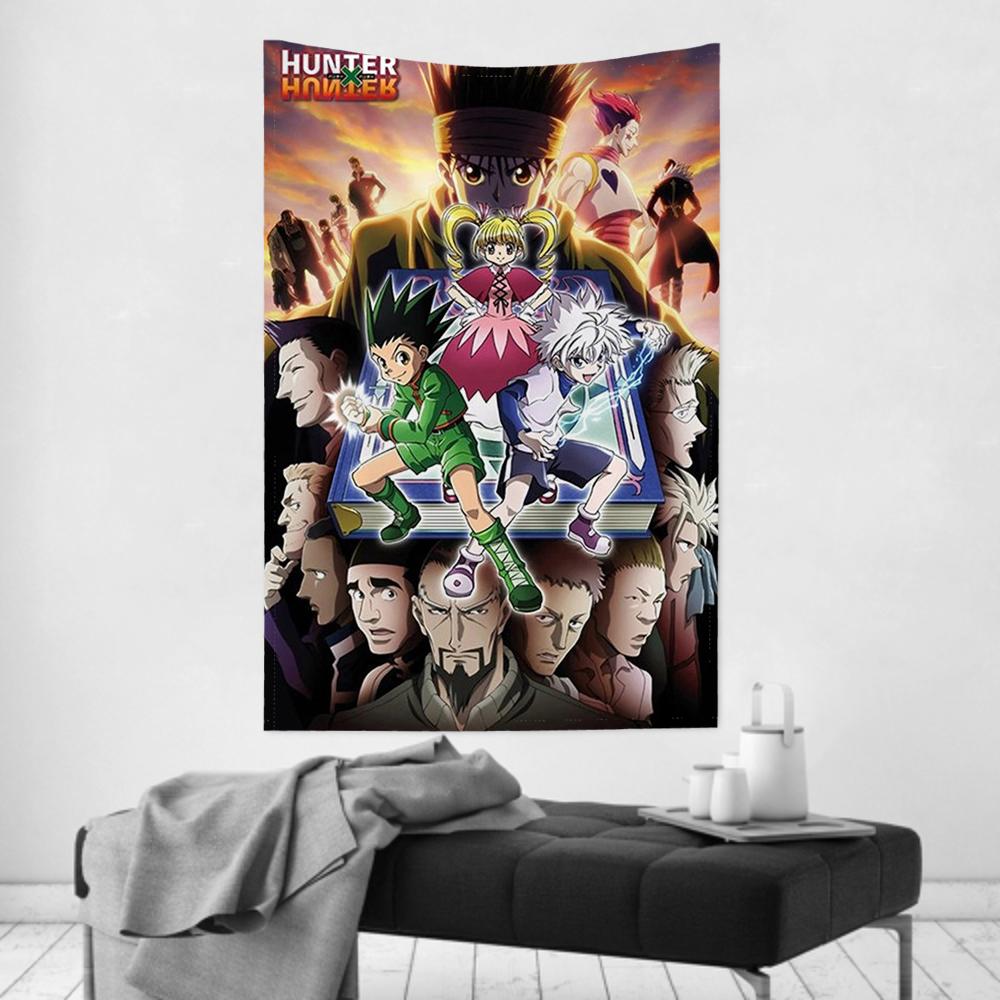 Hunter X Hunter Anime Tapestry Practical Wall Cloth Party Hanging Versatile for Room Decor Great for Rooms Family Spaces