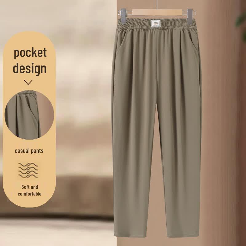 Xihui Women s Summer Thin Straight-Leg Trousers 2XL