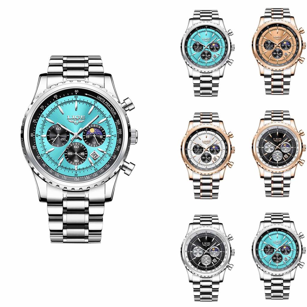 Men's Waterproof Luminous Running Alarm Clock Watch