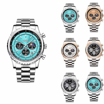 Men's Waterproof Luminous Running Alarm Clock Watch
