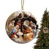 5pcs Nativity Scene Ornaments 5pcs Religious Nativity Scene Ornament Set Exquisite Indoor Nativity Scene Ornaments Decorations