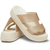 Crocs Getaway Plattform Sandalen, Glitzer, H-Riemen, Stucco, 27cm