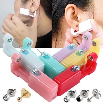 Náušnice do tragusu ušní chrupavky Piercer Stroj Ocel Helix Piercing Jednorázový Nástroj na Piercing Nosu a Ucha