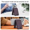 Card Sleeve for iPhone 16/15/14/13/12 for Mag-Safe Wallet Lightweight Magnetic Phone Wallet Faux Leather RFID Blocking Card Holder
