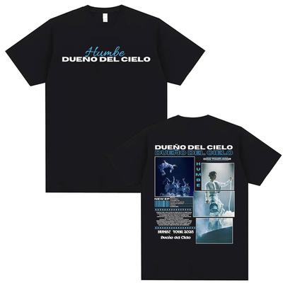 Singer Humbe Dueno Del Cielo Tour 2026 Album T Shirt Unisex Women Fashion Retro Short Sleeve Summer Oversized T-shirt