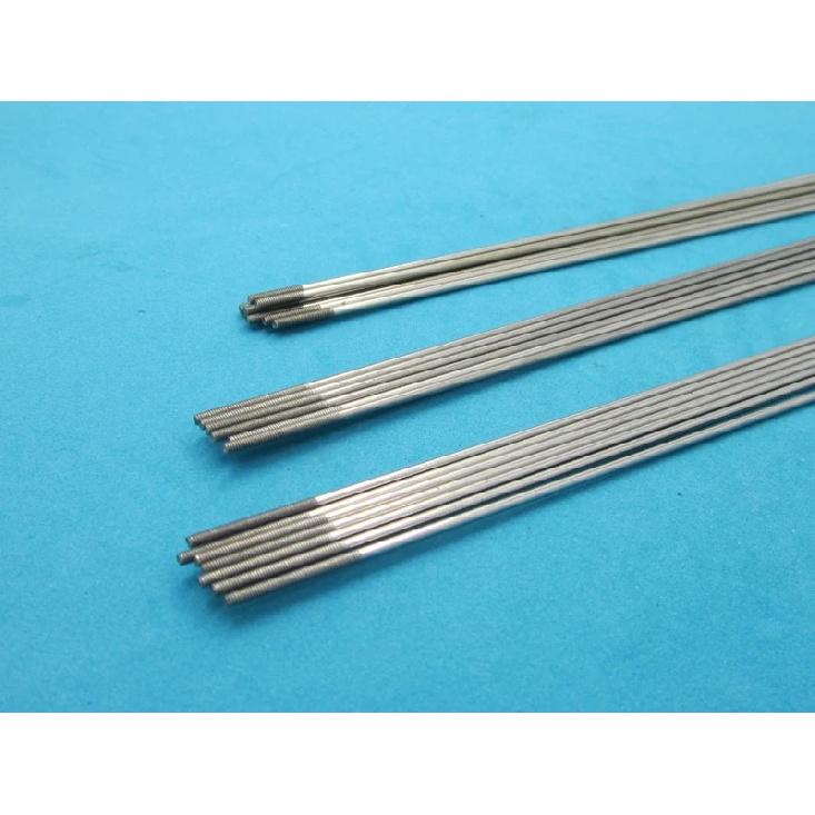 10PCS M2 M3 Stainless Steel Threaded Tie Push Rod Servo Linkage Dia 1.8/2.6mm L300mm Shaft Pull for RC Boat/Aircraft Model