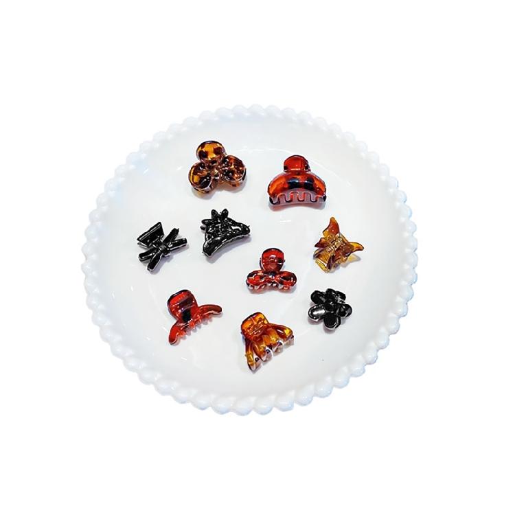 6 Pieces Elegant Leopard Acrylic Hair Claw Hairpin Hair Clip for Women and Girls Fashion Headwear Hair Ornament