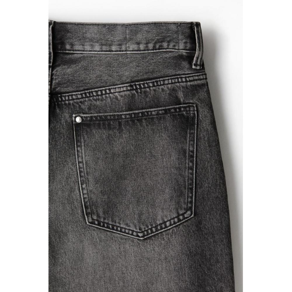 H M Baggy Jeans Dark deniM Grey