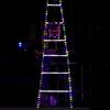 LED Colorful Ladder String Lights Santa Claus Climbing Ladder Christmas Decoration Tube Lights for Holiday Setup