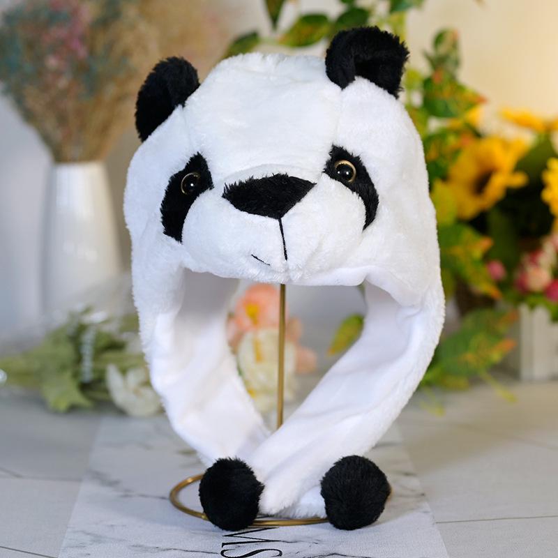Adorable Polar Bear & Panda Plush Hat for Kids and Adults