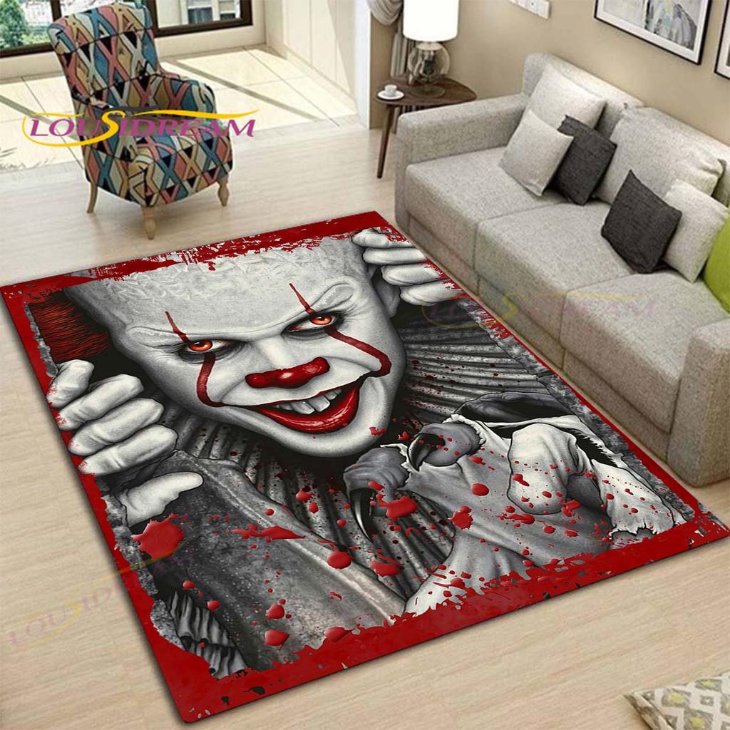 Horror Movie Characters Rugs and Carpets for Home Living Room Bedroom Entrance Large Area Soft Carpet Halloween Decoration Mat
