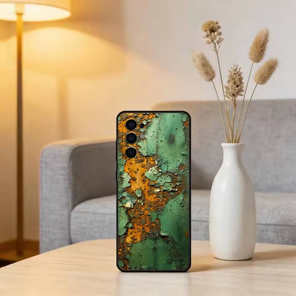 R-Retro I-Industrial R-Rusty Phone Case For Samsung S25,S24,S21,S22,S23,S30,Ultra,S20,Plus,Fe,Lite,Note,10,Black Cover