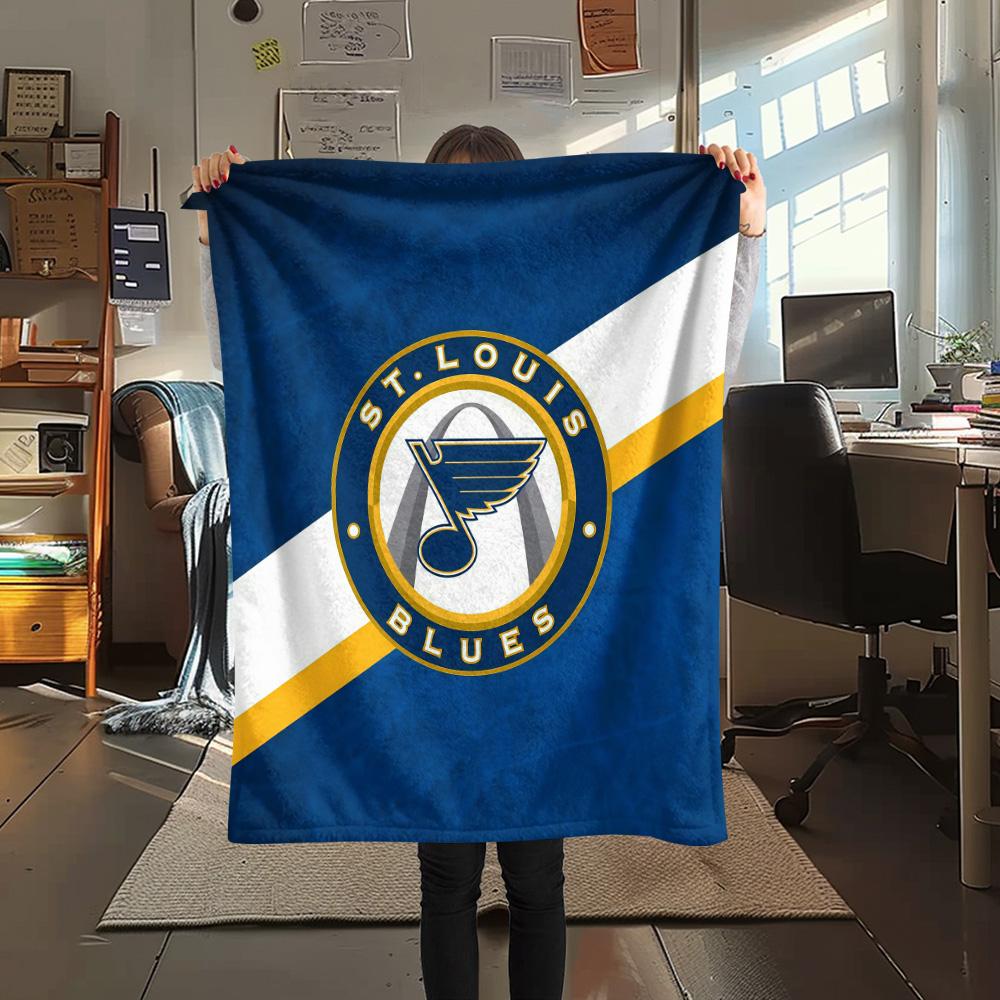 St. Louis Blues Flanelldecke, Hohe Qualität, Bequem für alle Jahreszeiten, Heimdekoration, Wärme und Komfort