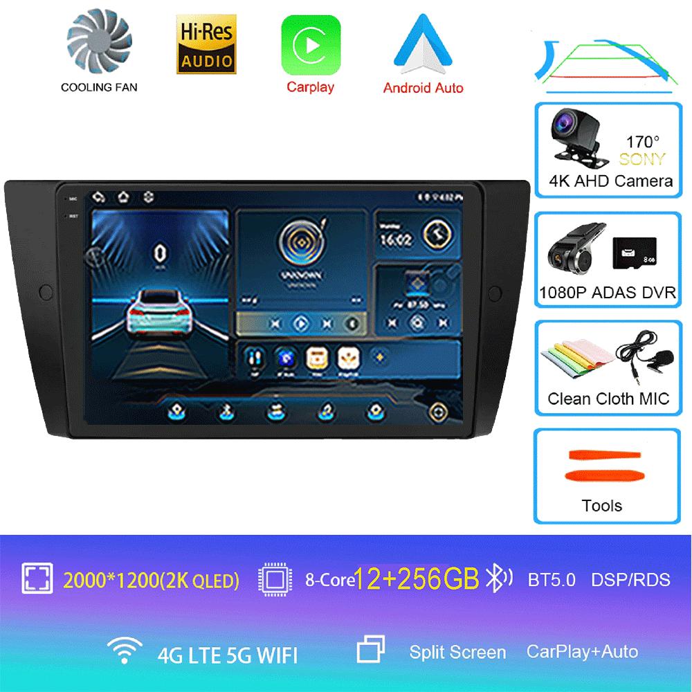 Android14 Carplay Auto For BMW E90 E91 E92 E93 3 Series Multimedia Car Radio Player WIFi+4G No 2din DVD Stereo Head Unit GPS DSP