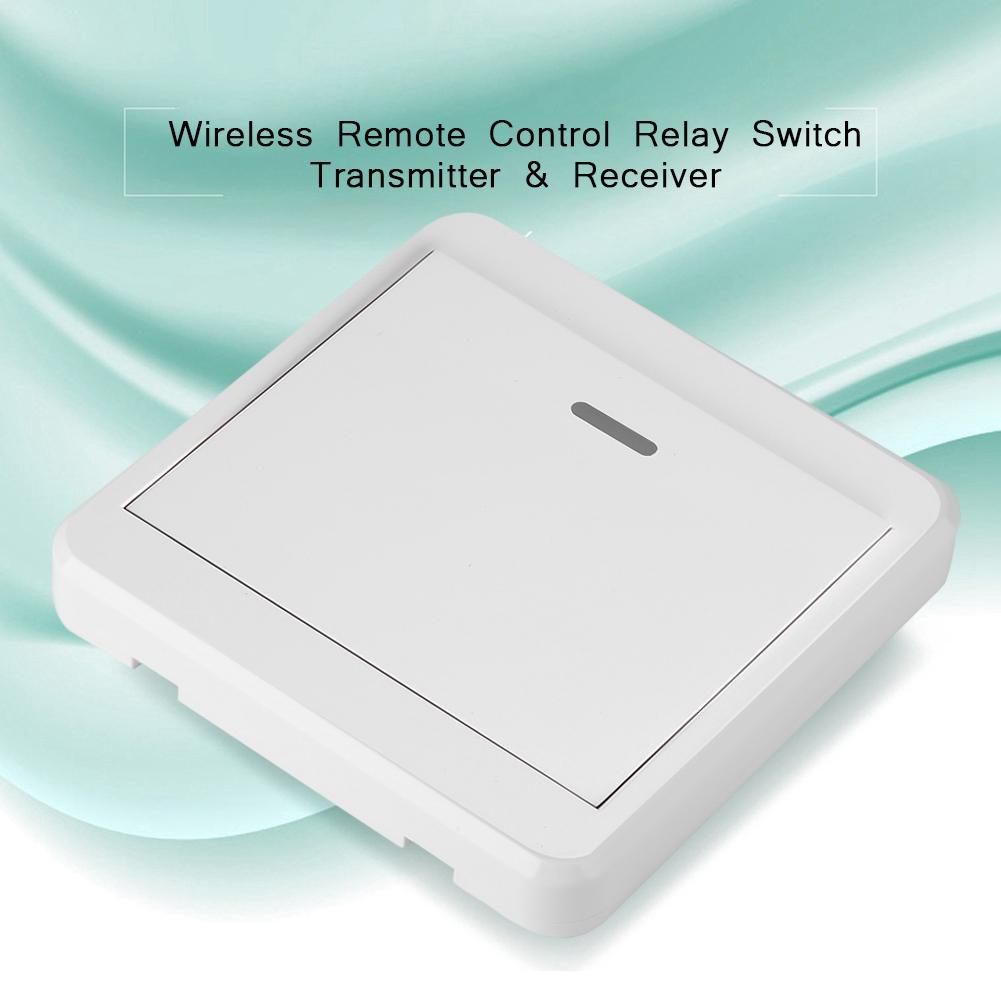 AC Panel 86 Wall Wireless Remote Control Relay Switch Transmitter & Receiver  110-220V  1 Way