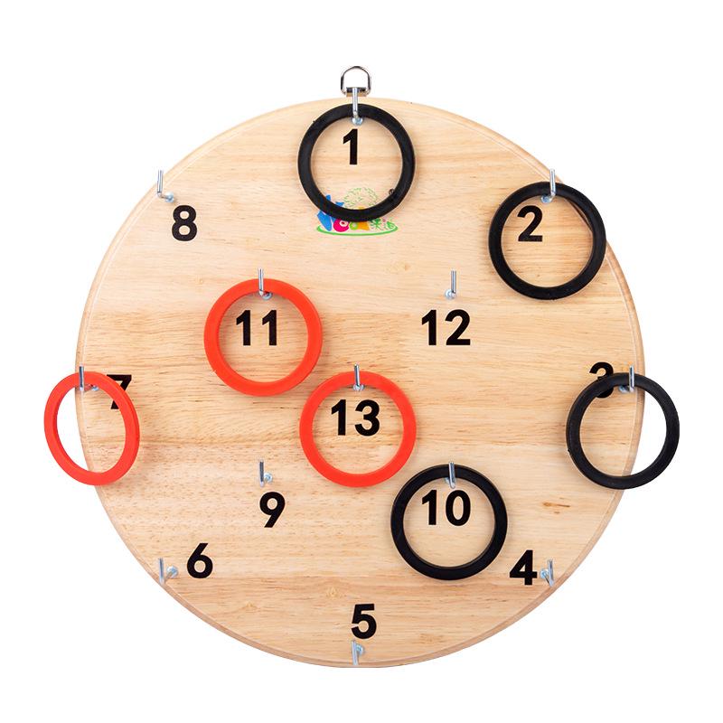 

Деревянная настенная игра «Кольцеброс»: Веселье для координации рук и глаз у родителей и детей