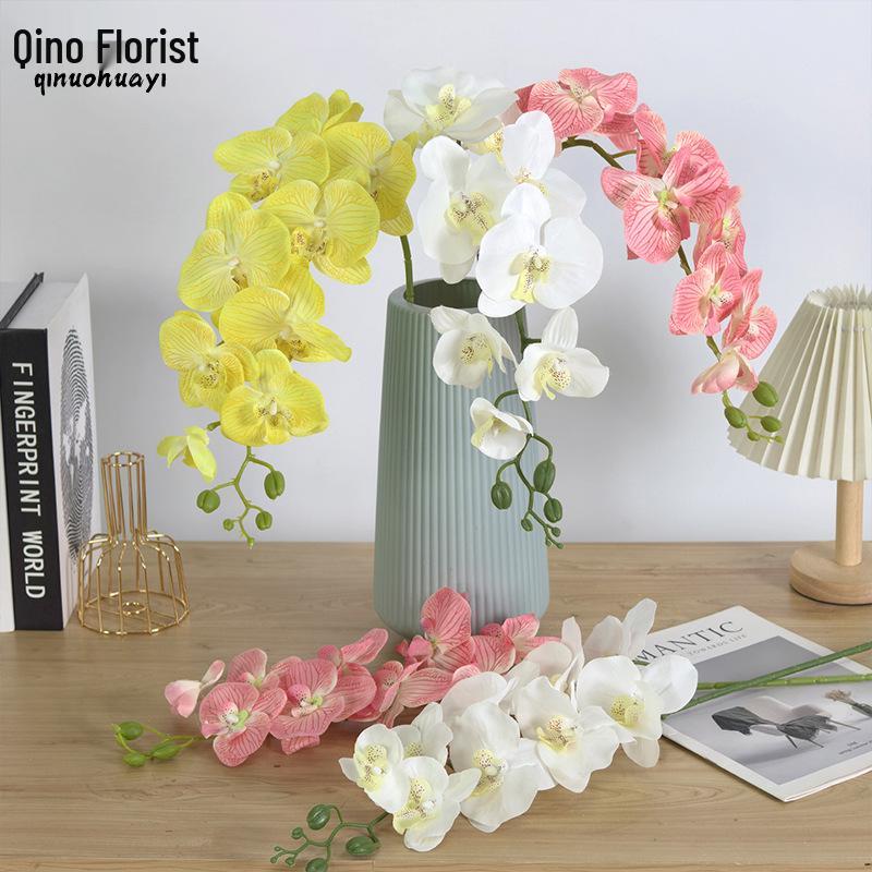 Luxury Realistic Phalaenopsis Artificial Flower for Weddings and Home Décor