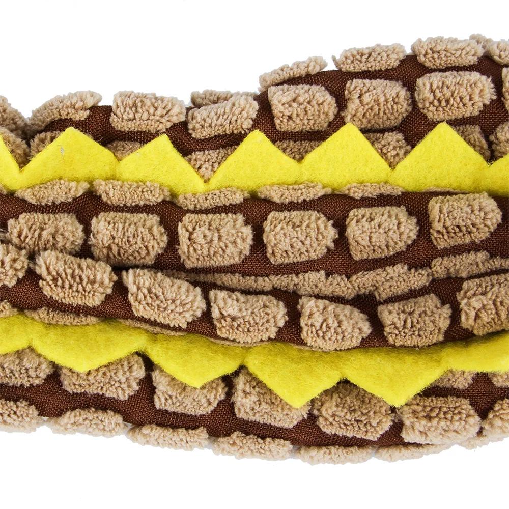 Plush Pet No Stuffing Dog Squeak Toys Crinkle Crocodile Dog Chew Toys for Small  Large Dogs  Toys