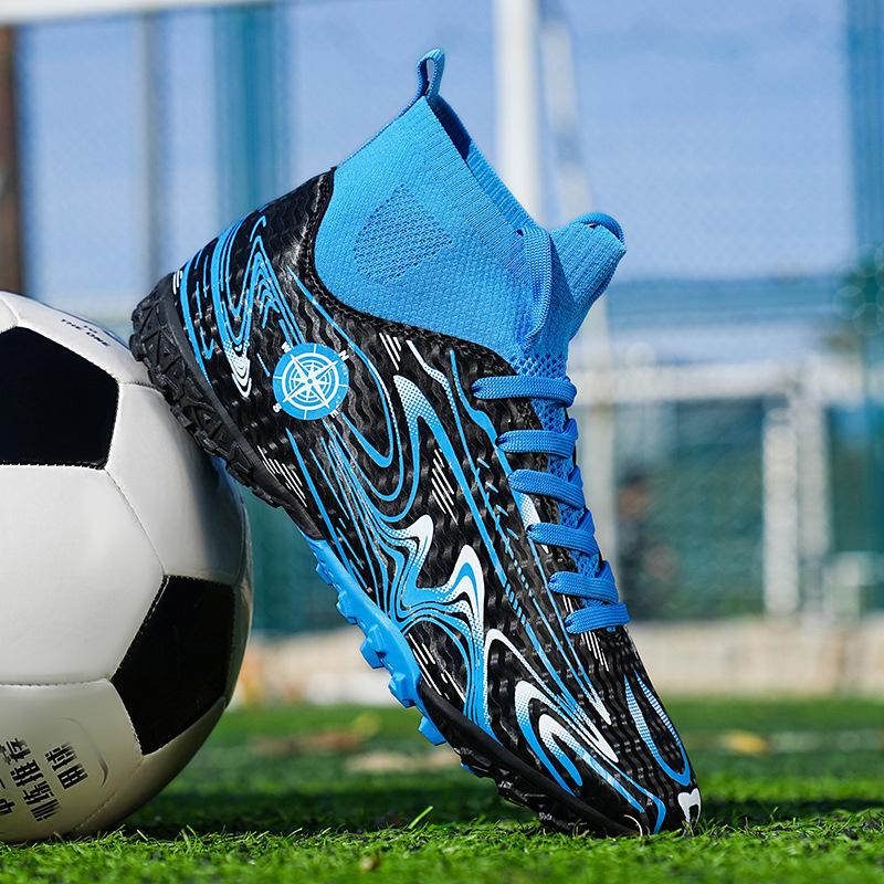 Soccer Shoes for Kids Youth Long Spike Broken Spike Sports Sneakers for Students Low Top Training Soccer Shoes