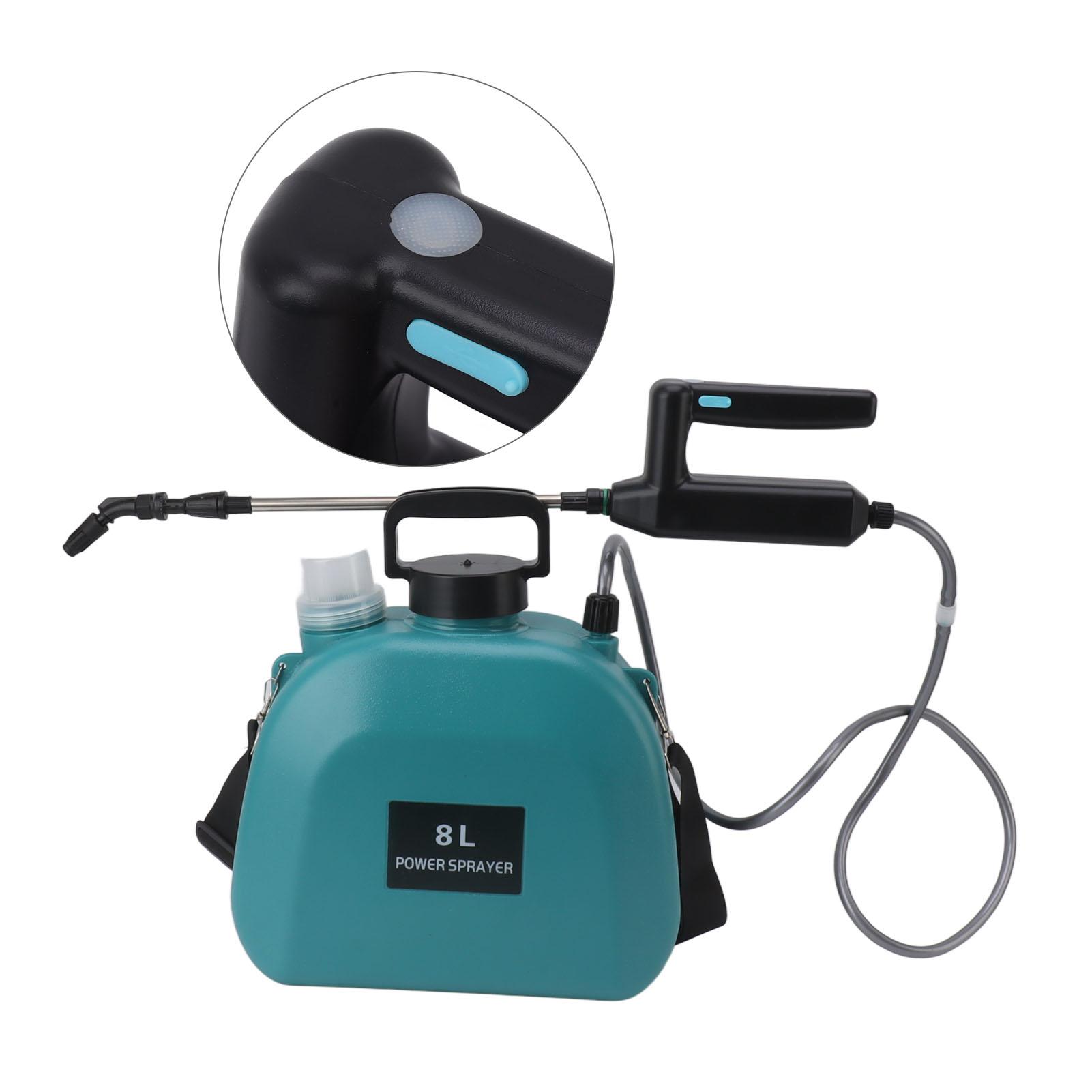 

8L Electric Sprayer Slip Resistant Handle 2000mAh Battery Powered Sprayer with Shoulder Strap for Household