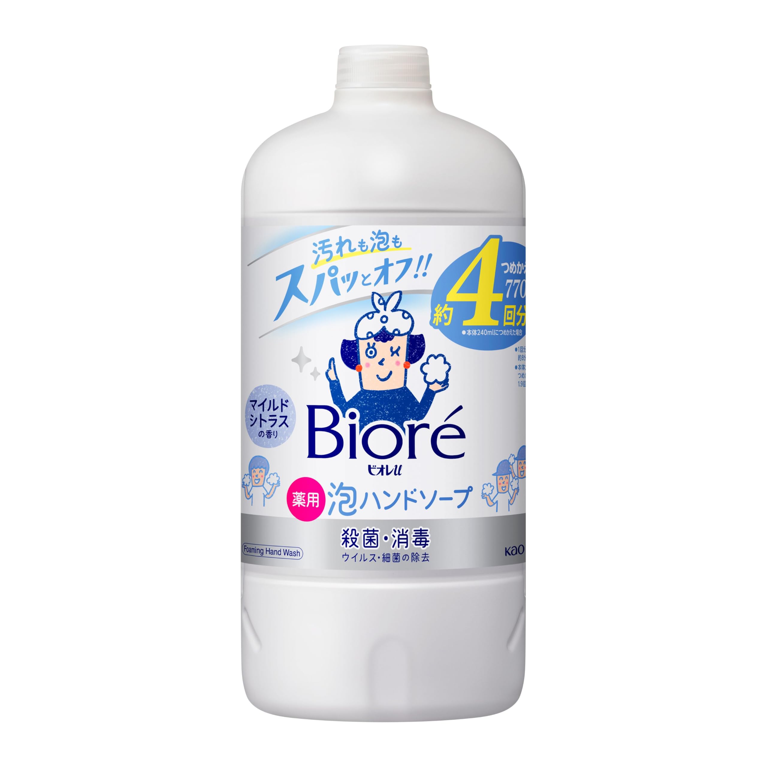 

Biore U Foaming Hand Soap Refill 770ml [Quasi-drug] белый