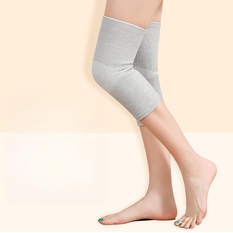 Thermal Elastic Knee Warmers For Elderly Seamless Knitted Knee Pads Winter Leg Joint Support Cold Weather Protection