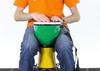 NINO ABS Drum Djembe, Green/Yellow, NINO18G/Y, Authentic Japanese Product
