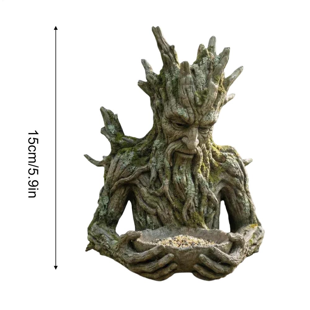 

Bird Feeder for Outdoors All-Weather Sculpture Bird Feeding Station for Outdoors for Robins Sparrows Budgies Backyard Balcony