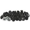 50 Stück 8mm Auto Befestigungselemente Nieten Clips Auto Stoßstange Türverkleidung Kotflügelverkleidung Clips Halter für Nissan Auto Zierleisten Clips Kühlergrill Clips