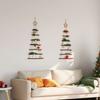 Hanging Christmas Trees with Top Stars 2 Pcs 42 X 90 Cm Natural Branches