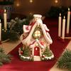 Christmas Village House Decor Snow Incense Burner, Backflow Holder, Unique Gift for Family Festive Xmas Desktop Figurine Living Room Bedroom