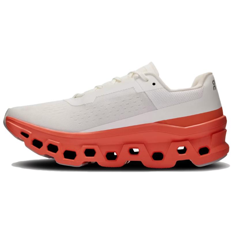 Scarpe da Ginnastica da Donna On Running CloudmOnster Bianco/Fiamma 61-97724