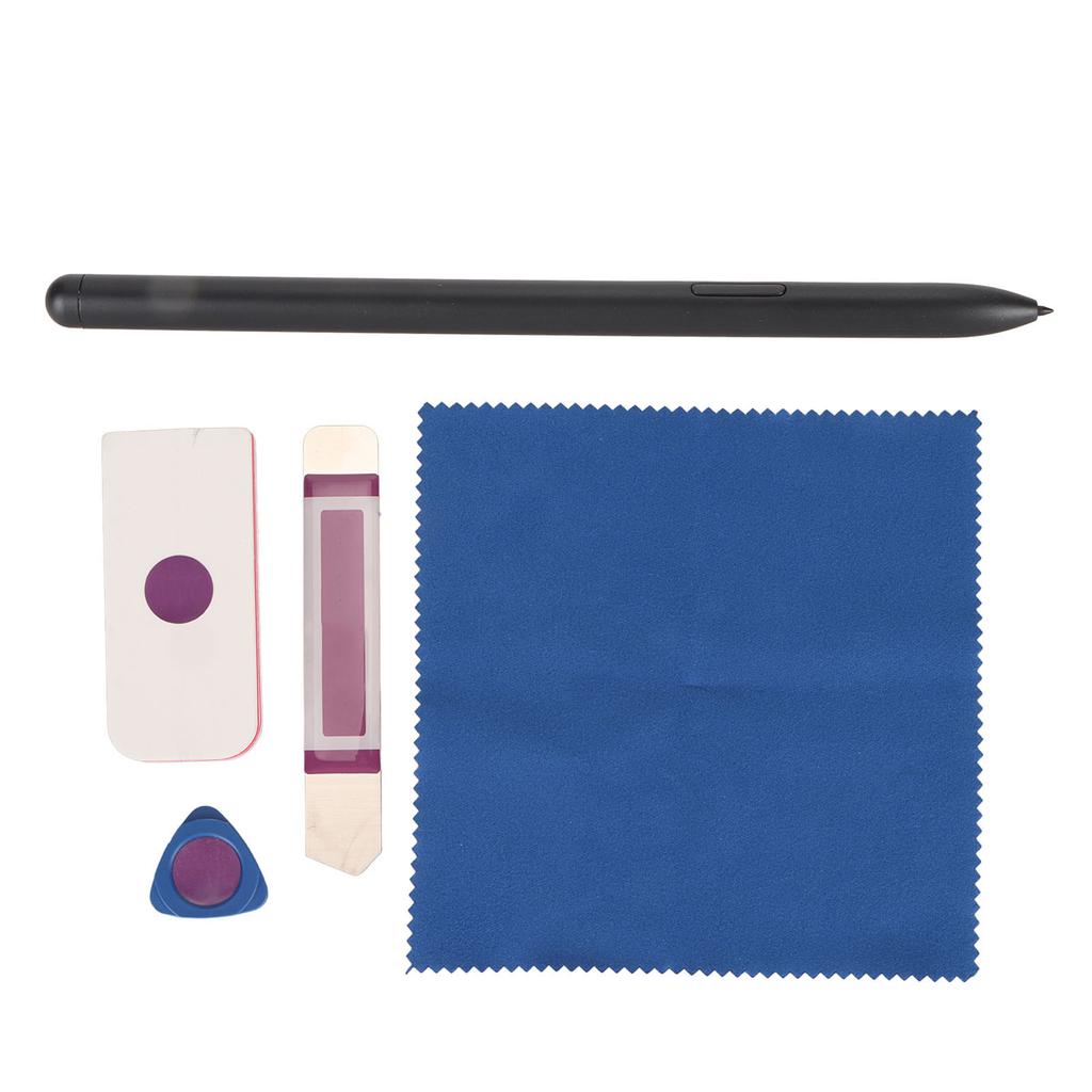 For Tab S9 Stylus Magnetic 4096 Pressure Level Menu Function Light Sturdy Plastic Smart Pen with Accessories Black