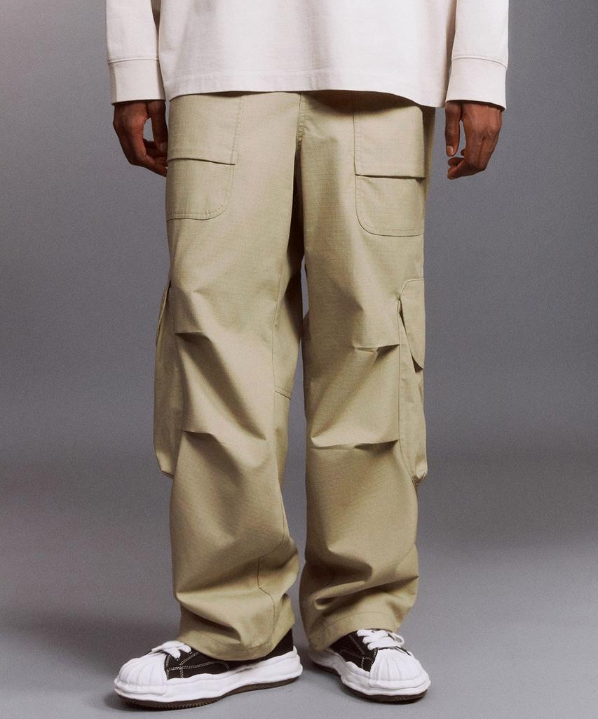 DTHIRTYONE Ripstop Volume Cargo Pants (Tan Beige)