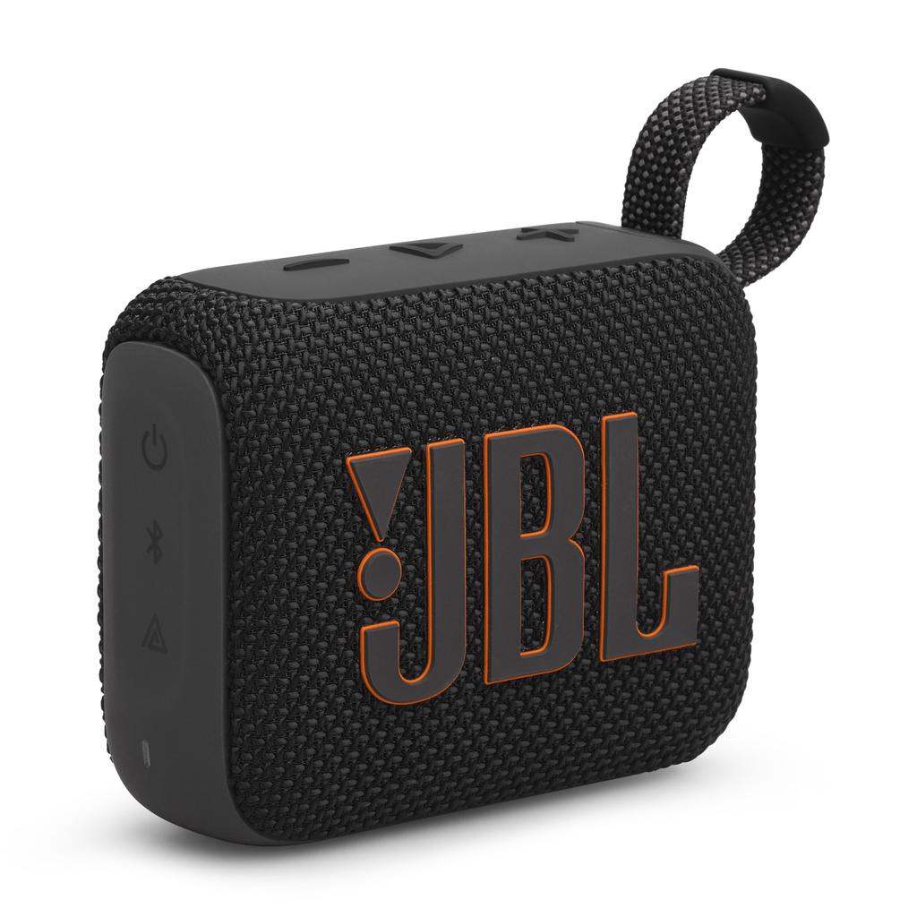 JBL GO4 Bluetooth Speaker with USB C Charging, IP67 Dustproof and Waterproof, App Compatible, Passive Radiator, Portable, Black (JBLGO4BLK)